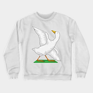 Duck Yoga Meditation Fitness Crewneck Sweatshirt